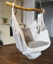 Load image into Gallery viewer, Hammock chair white/light gray