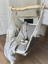 Load image into Gallery viewer, Hammock chair white/light gray