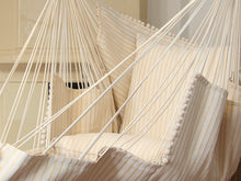 Load image into Gallery viewer, Hammock chair - beige with stripes