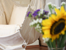 Load image into Gallery viewer, Hammock chair - beige with stripes
