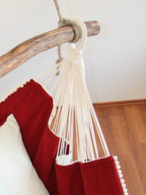 Load image into Gallery viewer, Hammock chair red/white
