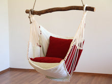 Load image into Gallery viewer, Hammock chair red/white