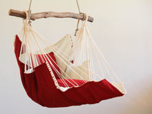 Load image into Gallery viewer, Hammock chair red/white