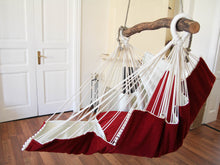 Load image into Gallery viewer, Hammock chair red/white