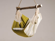 Load image into Gallery viewer, Hammock chair green/white