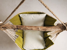 Load image into Gallery viewer, Hammock chair green/white