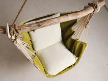 Load image into Gallery viewer, Hammock chair green/white
