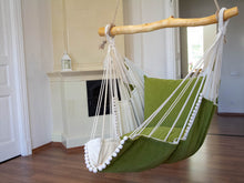 Load image into Gallery viewer, Hammock chair green/white