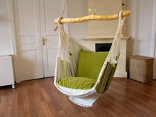 Load image into Gallery viewer, Hammock chair green/white
