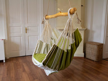 Load image into Gallery viewer, Hammock chair green/white