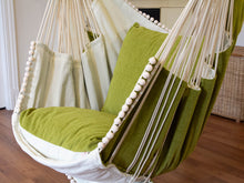 Load image into Gallery viewer, Hammock chair green/white