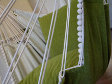 Load image into Gallery viewer, Hammock chair green/white