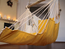 Load image into Gallery viewer, Hammock chair - yellow & white