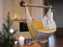 Load image into Gallery viewer, Hammock chair - yellow & white