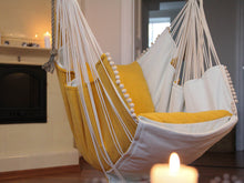Load image into Gallery viewer, Hammock chair - yellow & white