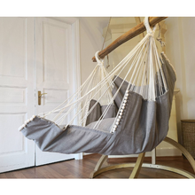 Cargue la imagen en el visor de la galería,Silla hamaca gris claro
