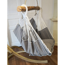 Cargue la imagen en el visor de la galería,Silla hamaca gris claro