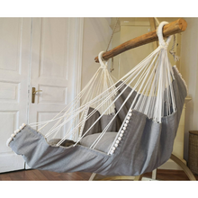 Cargue la imagen en el visor de la galería,Silla hamaca gris claro