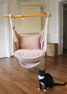 Hammock chair light pink