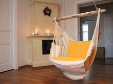 Load image into Gallery viewer, Hammock chair - yellow &amp; white
